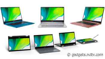 Acer Swift 3, Acer Swift 5 With 11th-Gen Intel Core CPUs and Acer Spin 7 With Snapdragon 8cx 5G SoC Launched