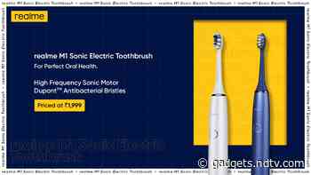Realme M1 Sonic Electric Toothbrush With Four Cleaning Modes, 90-Day Battery Life Launched in India