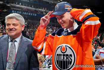 Edmonton Oilers prospect Dmitri Samorukov scores in first KHL shift - Oilers Nation