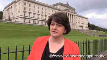 Watch: Foster voices frustration at Sinn Fein over ‘damage’ from Storey funeral