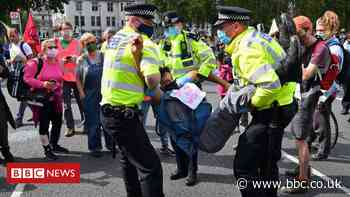 Arrests as Extinction Rebellion protests begin across England