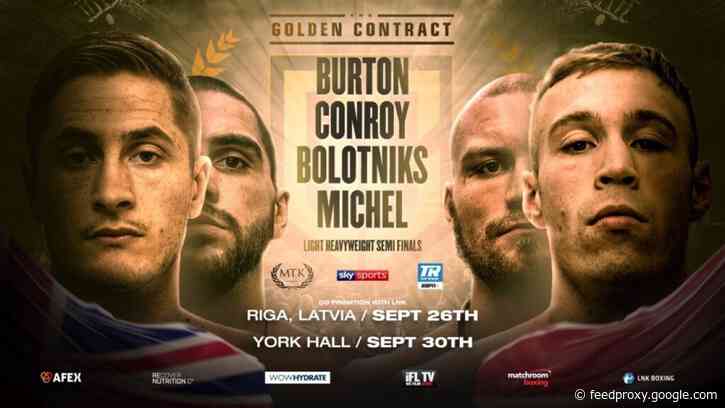 #GoldenContract Semi Finals: Conroy vs Michel, Burton vs Bolotniks