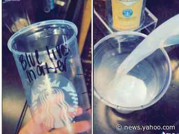 A barista at a Target Starbucks was fired for a satirical TikTok showing how to make a 'Blue Lives Matter' drink with 'bleach'