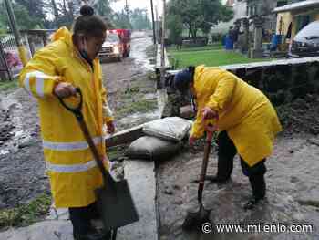 Una vivienda inundada en Tepeji tras fuerte lluvia - Milenio
