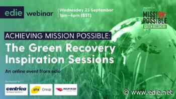 First wave of speakers confirmed for edie's green recovery webinar sessions