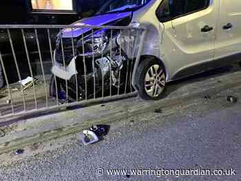 Van crashes into Spice of India restaurant after accident