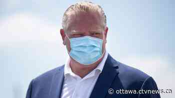 Premier Ford urging Ontarians to keep Labour Day parties small this year