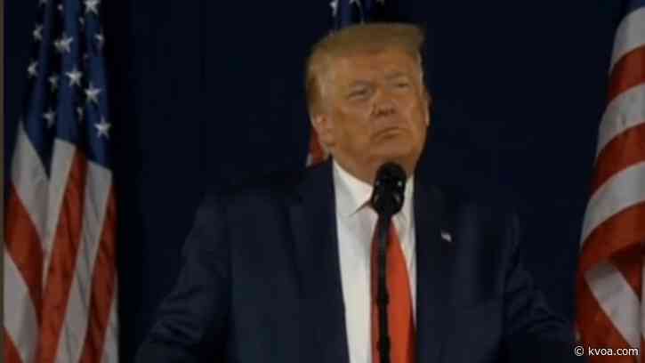 President Trump repeats testament for Americans to vote twice