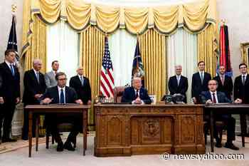 Serbia, Kosovo normalize economic ties, gesture to Israel