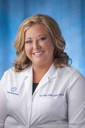 HSHS Medical Group Family Medicine's Ki Ristia Allen-Lampe, APRN, Now Seeing Patients In Shiloh - Samantha Laturno