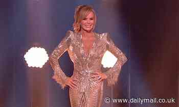 BGT: Amanda Holden dazzles in a plunging metallic dress and Alesha Dixon opts for rainbow gown