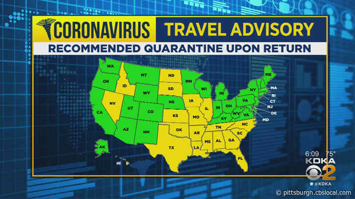 California Removed From Pennsylvania’s Coronavirus Travel Advisory List