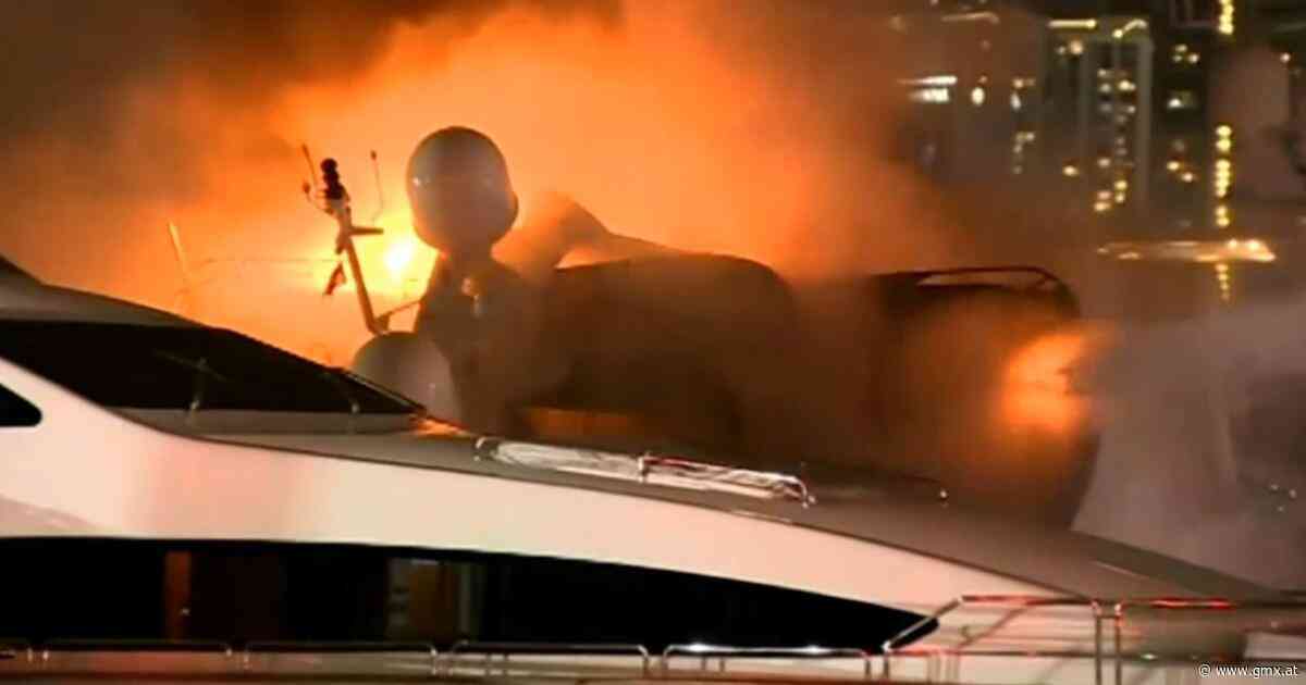 Luxusyacht von Marc Anthony geht in Flammen auf - GMX.AT