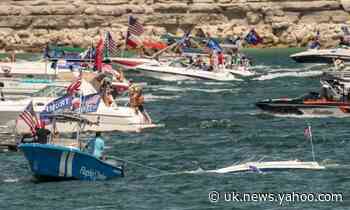 Multiple boats sink in Texas lake at pro-Trump water parade