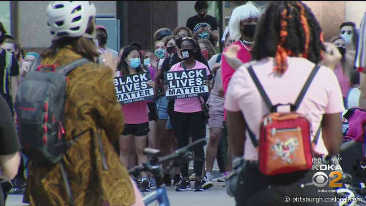 Protesters Once Again Gather And March Through Downtown Pittsburgh