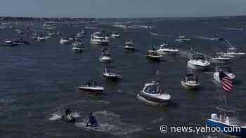 Pro-Trump, pro-cop boat parade lines Jersey Shore