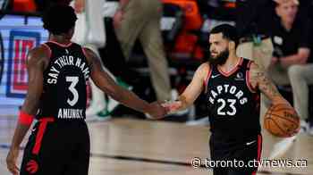 Raptors beat Celtics 100-93 to even playoff series at two games apiece