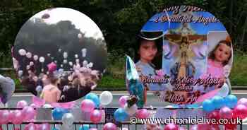 Emotional balloon release held for Horden crash victims