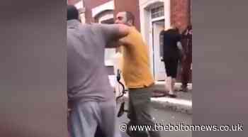 Tensions boil over as large group shout and fight in Blackburn street
