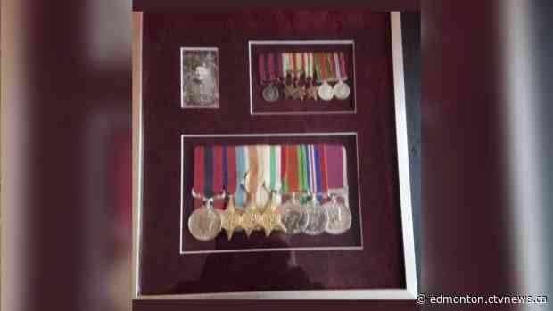 Second World War medals returned to Edmonton family