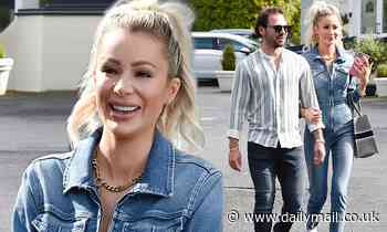Olivia Attwood wows in denim jumpsuit as she films new reality show with her fiancé Bradley Dack