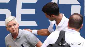 World No. 1 Novak Djokovic defaulted from US Open after striking lineswoman with ball