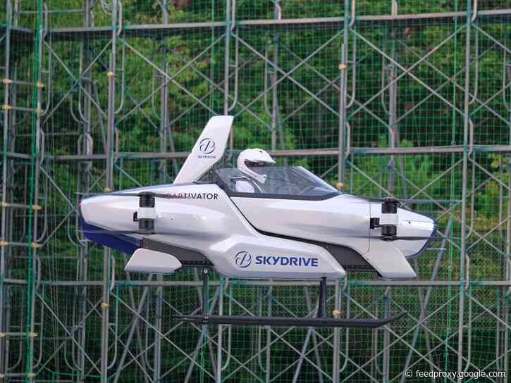 The first public test flight of a manned flying car has been completed in Japan — see the SD-03