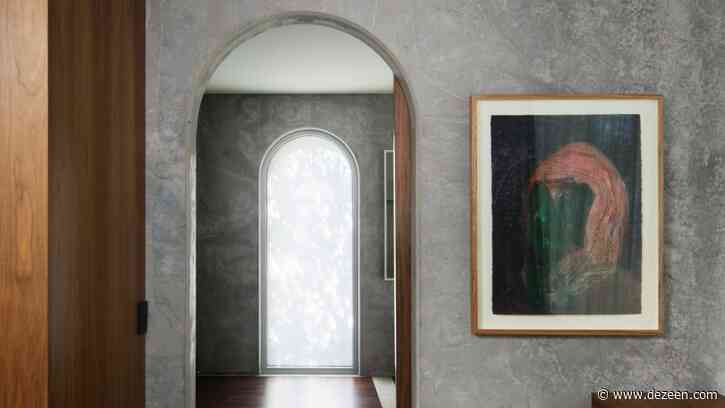 Arched precast concrete panels form North Perth House by Nic Brunsdon