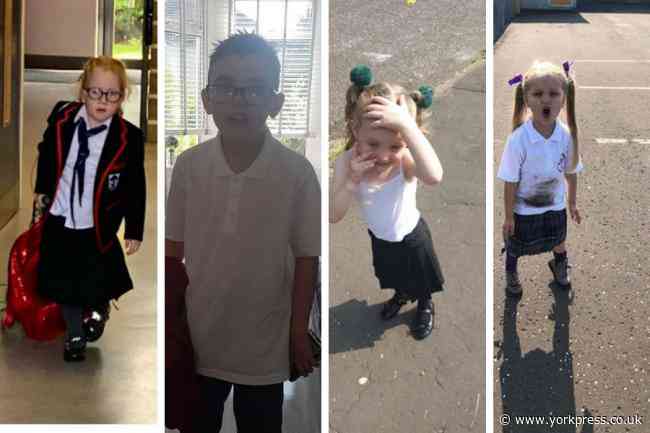 Share before & after snaps of your child's return to school