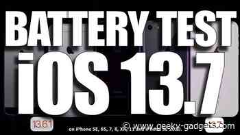 iOS 13.7 battery life test (Video) - Geeky Gadgets
