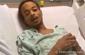 Jacob Blake shares message from hospital bed
