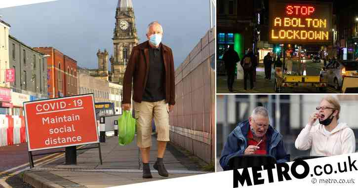 Coronavirus UK: Bolton and Manchester 'red alert' as infections rise - Metro.co.uk