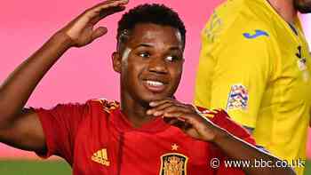 Fati scores for Spain on record-breaking night