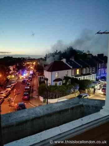 London Fire Brigade tackles candle house fire in Woolwich