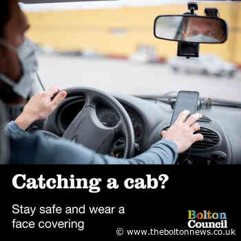 Bolton council urge people to wear face masks in taxis