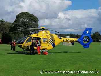 Casualty in hospital after air ambulance called to Winwick