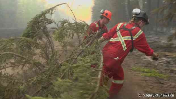 Alberta wildfire downgraded thanks to wet weather