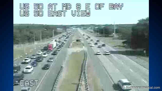 10-Mile Delays Reported On Westbound US 50 At Bay Bridge; Crashes Reported