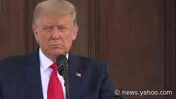 Trump asks reporter to remove face mask during Labor Day news conference