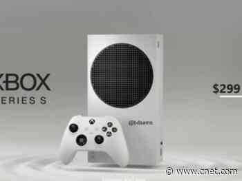 Xbox Series S price and design reportedly revealed in leaked image     - CNET