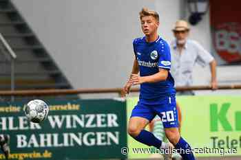 Marvin Geng hält am Bieberer Berg einen Punkt für den Bahlinger SC fest - F-Regionalliga - Badische Zeitung