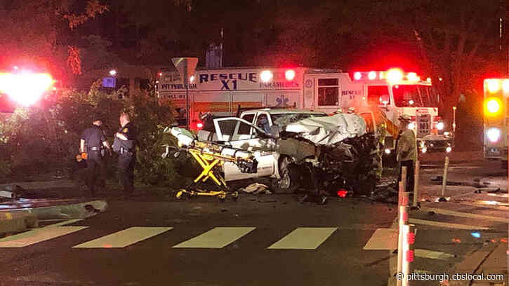 Two People Taken To Hospital After Truck Smashes Into Downtown Pittsburgh Intersection