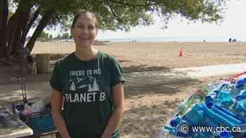 Toronto woman creates globe out of plastic trash to draw attention to beach waste - CBC.ca