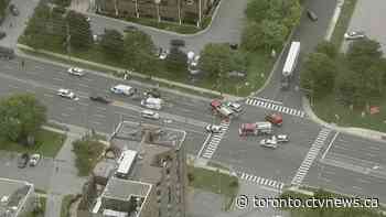 Driver dies in crash involving dump truck and car in Markham