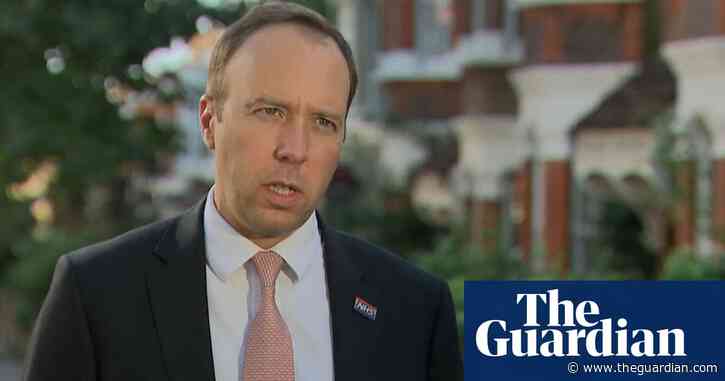 Matt Hancock says rise in UK coronavirus cases is concerning – video