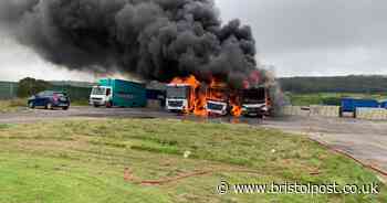Rubbish collections could be disrupted after three lorries destroyed in blaze
