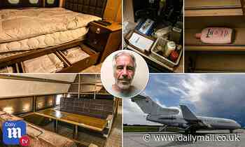 Inside Jeffrey Epstein's abandoned Lolita Express that is now covered
