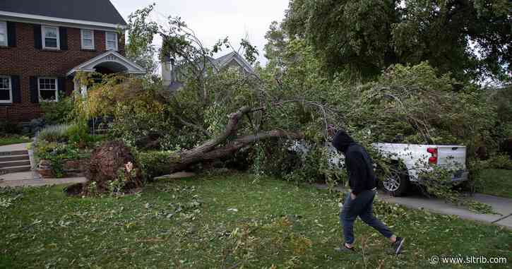 The latest: Hurricane-force winds slam Utah, causing significant damage, leave thousands without power