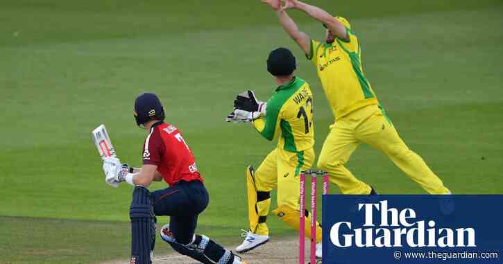 England's Adil Rashid applies brakes but Australia motor to victory in final T20