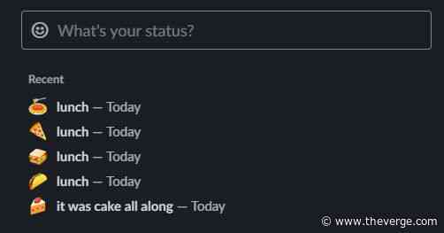 Slack’s new recent status feature is roasting us for our many lunch breaks